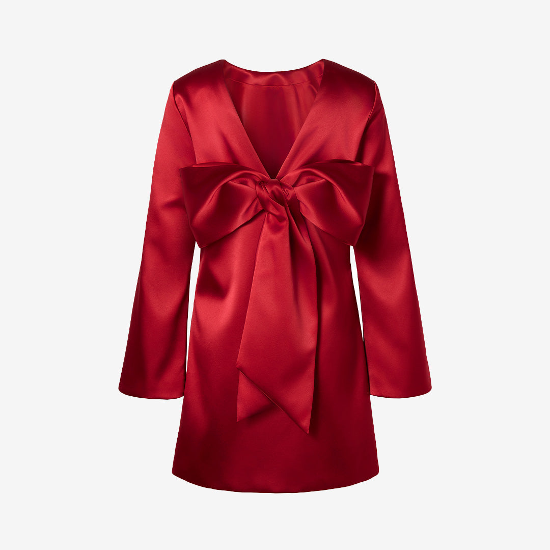 Elna Bow Detailed Mini Dress