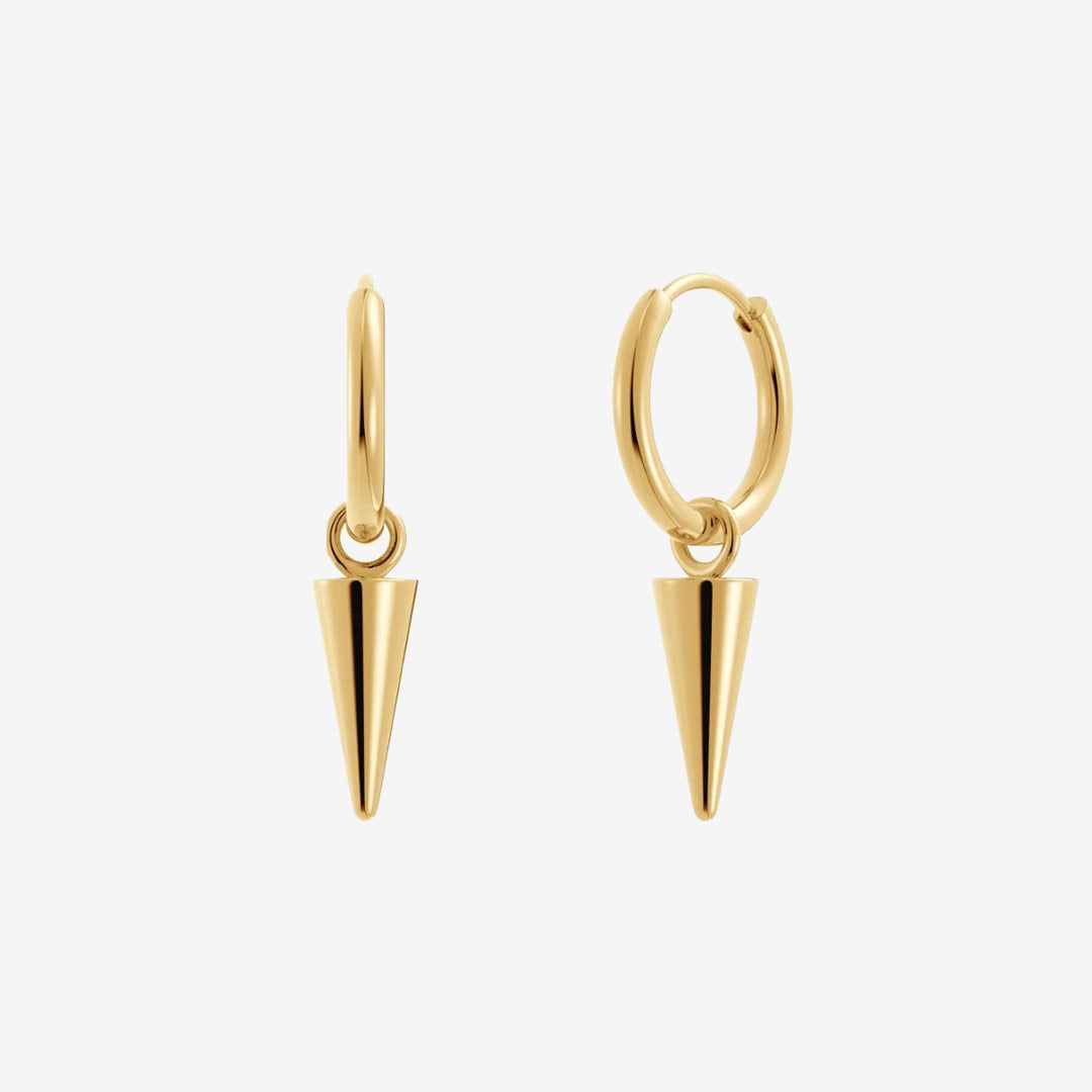 Peak Hoops Mini Gold
