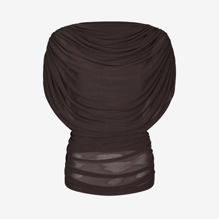 Cottuna Drapy Mesh Top