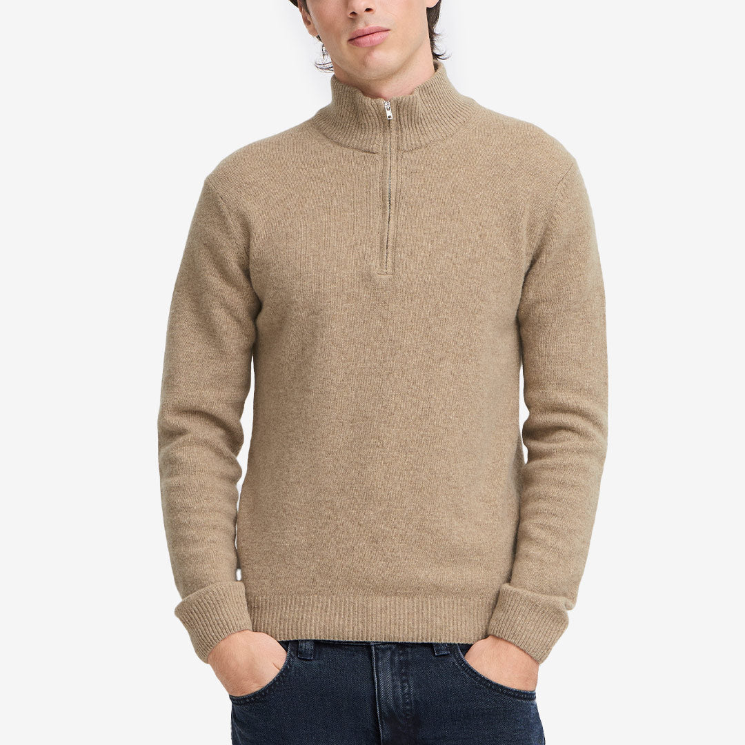 CFKarl halfzip lambswool knit