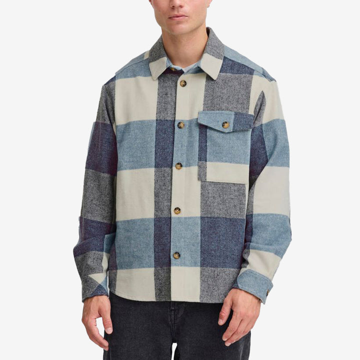 SDManheim overshirt herr i färgen Faded Denim, lätt overshirt i polyester