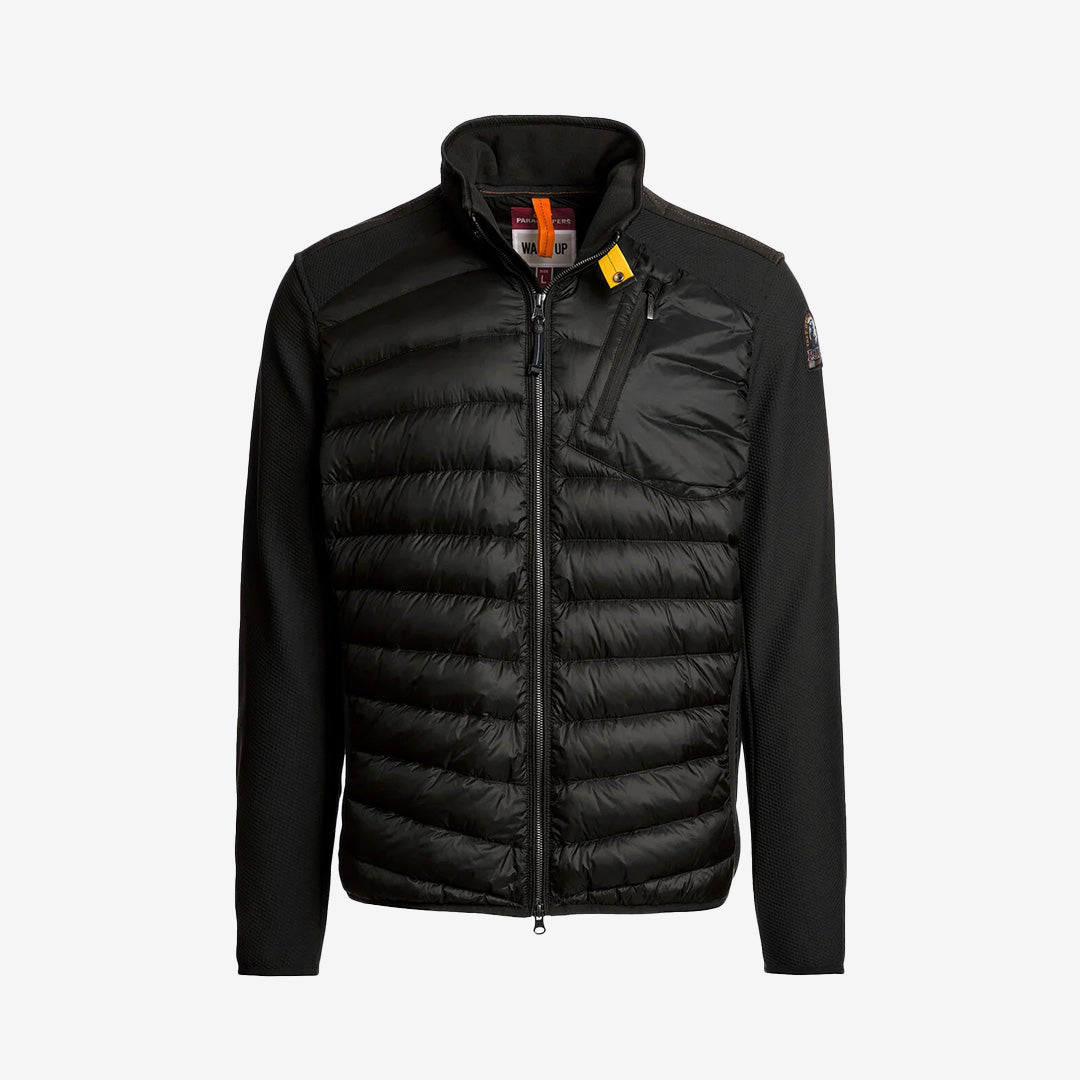 Jayden hybridjacka i färgen Black med stretch och dun, från Warm Up-serien