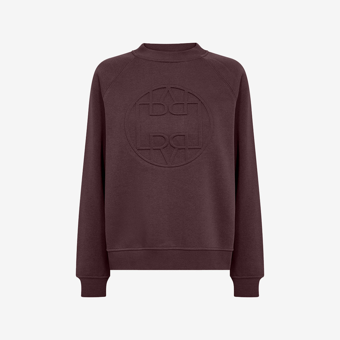 Levete room lr-nuka 11 sweatshirt fudge brun ekologisk bomull