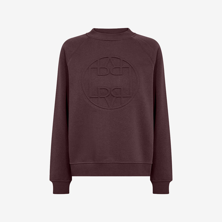 Levete room lr-nuka 11 sweatshirt fudge brun ekologisk bomull
