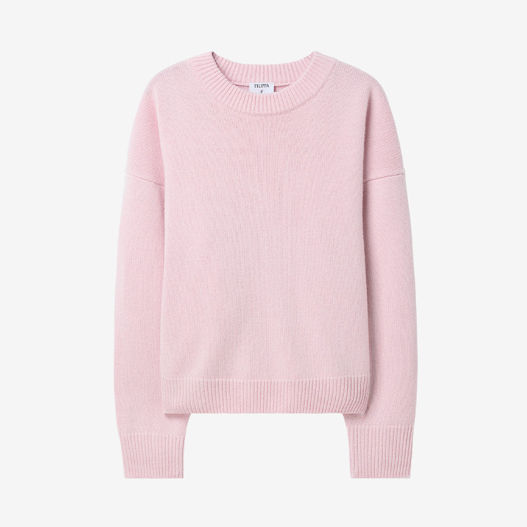 Wool Cashmere Crewneck Sweater