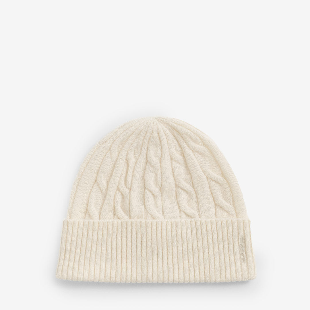 WOOL CABLE BEANIE