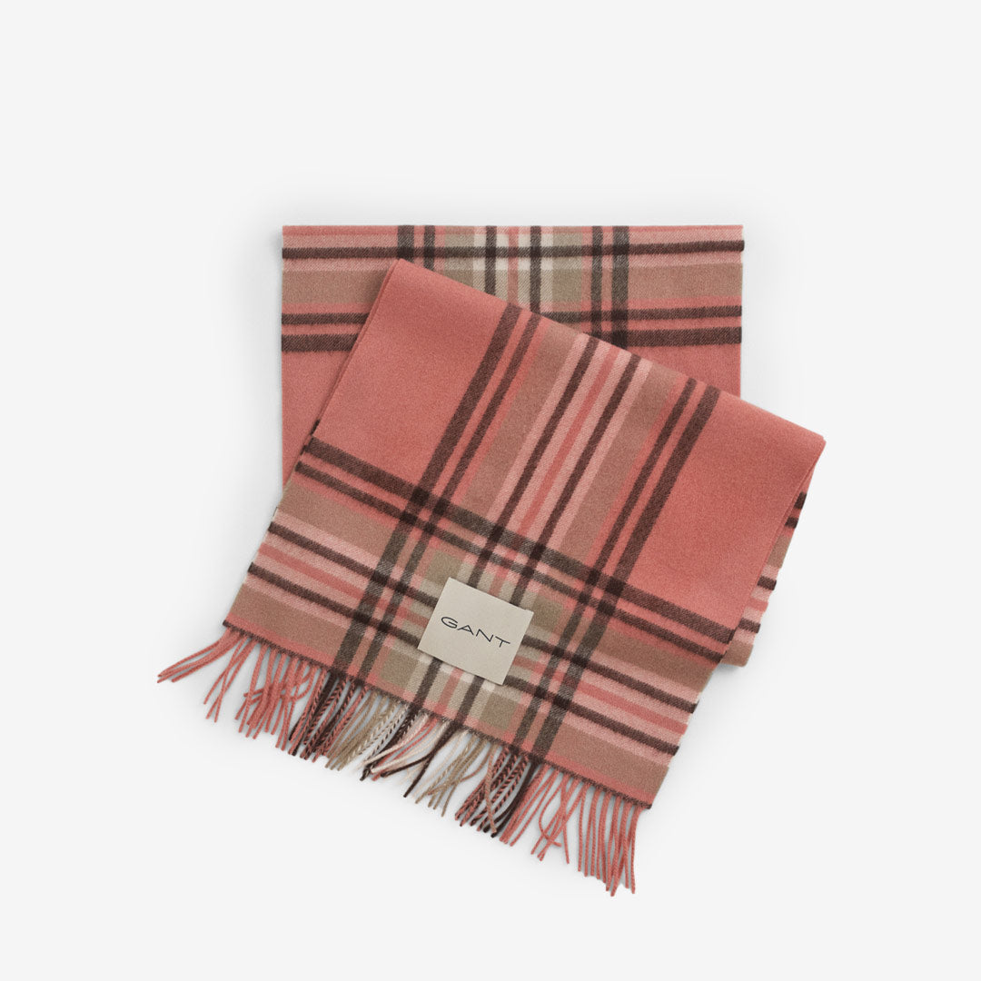 TARTAN CHECK WOOL SCARF