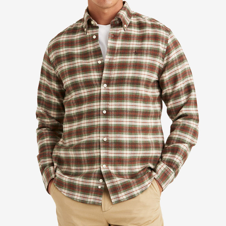 Flannel Check Shirt-Slim Fit