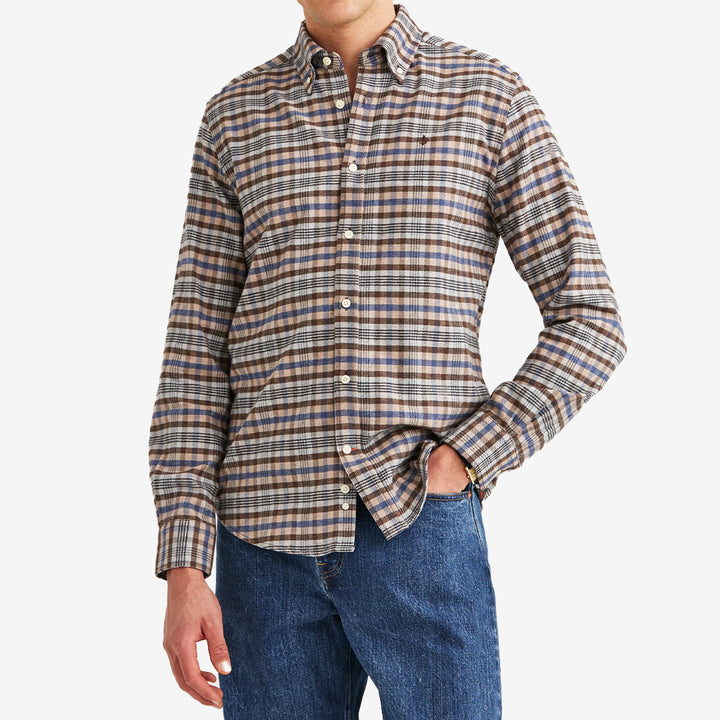 Flannel Check Shirt-Slim Fit