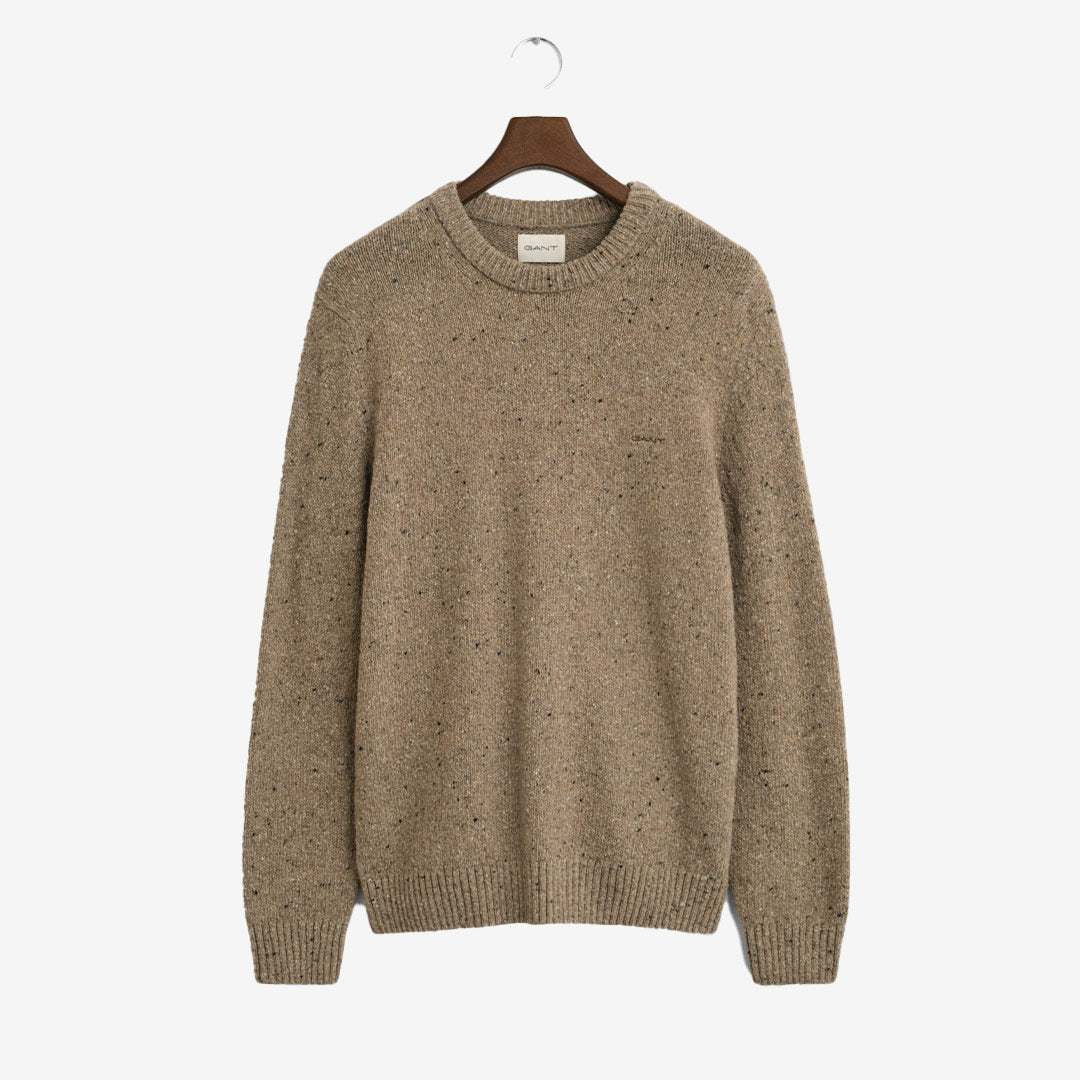 WOOL BLEND NEPS C-NECK