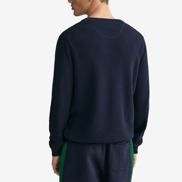 COTTON PIQUE C-NECK