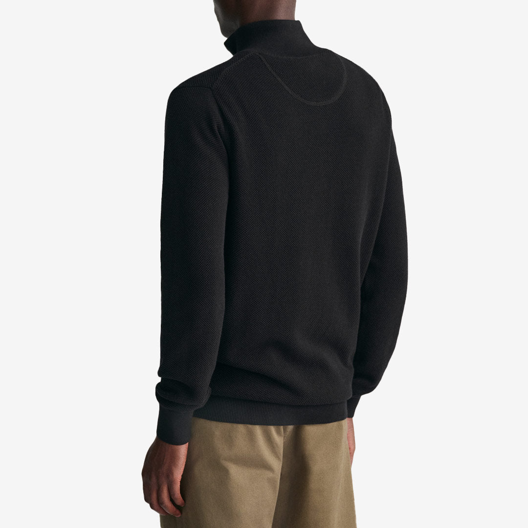 COTTON PIQUE HALFZIP