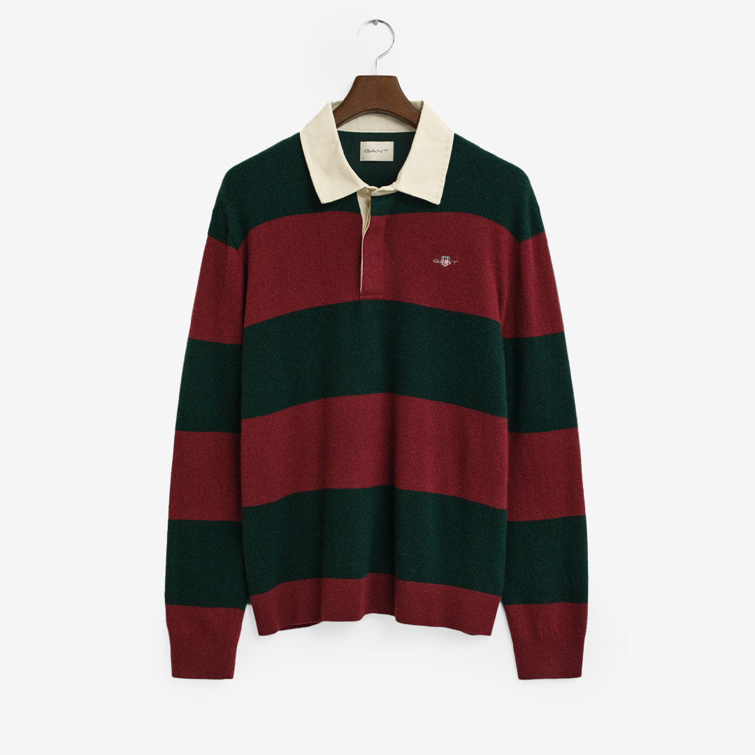 EXTRAFINE LAMBSWOOL STRIPED POLO