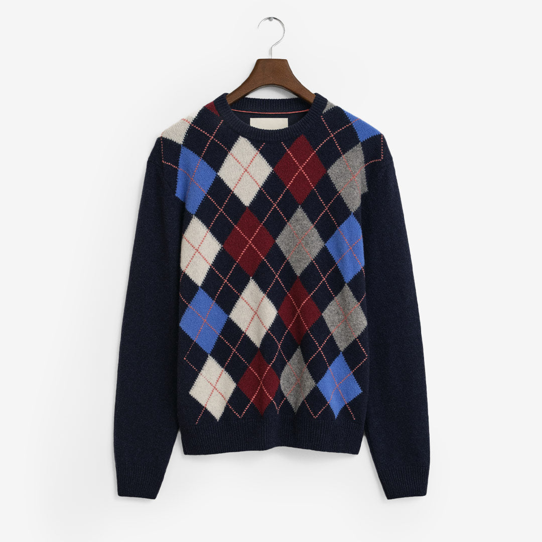 ARGYLE C-NECK