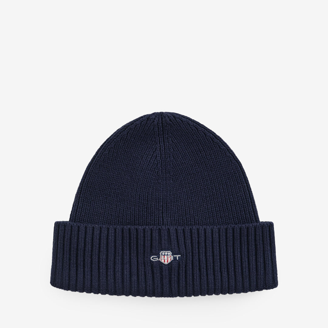 COTTON BLEND LOGO BEANIE