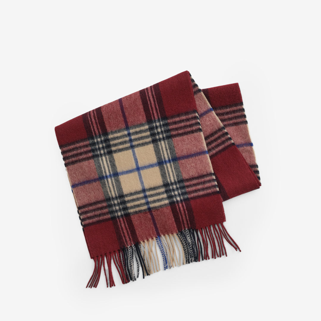 WOOL CHECKED SCARF