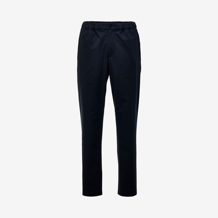 Monterey Trouser navy hybridbyxa i lätt flexpolyester med dragsko