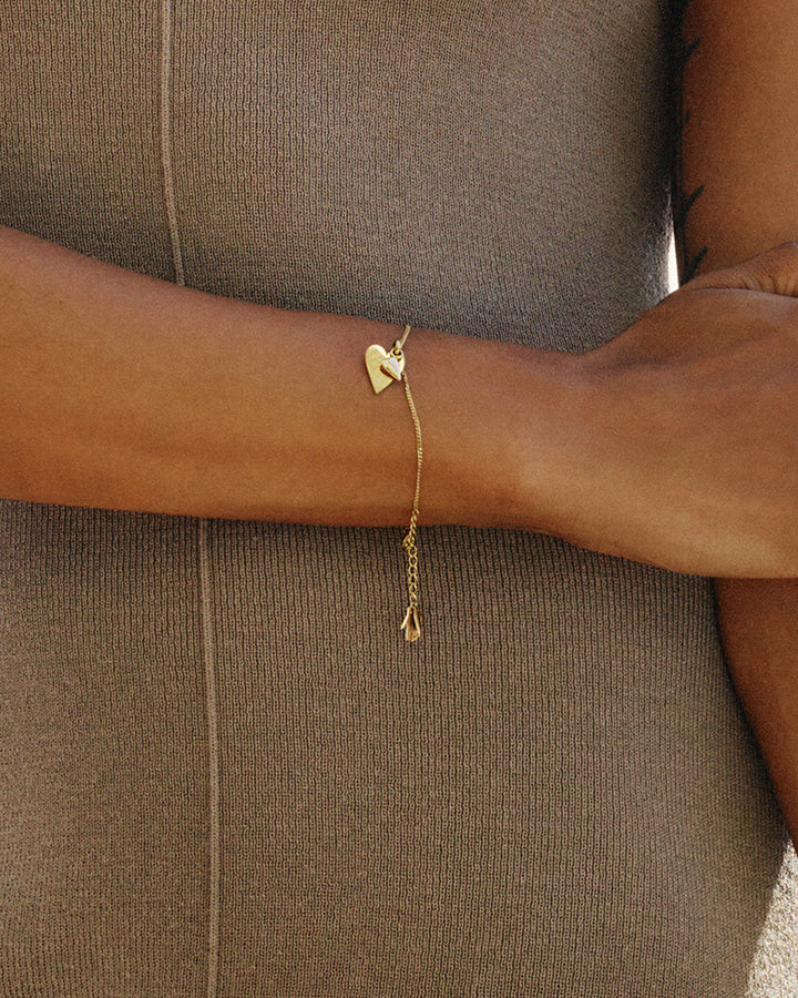 Heart to Heart Bracelet Gold
