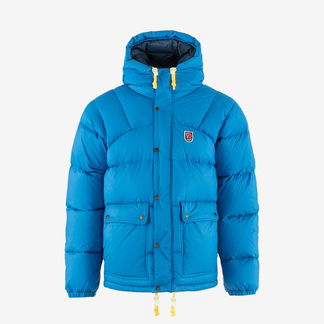Fjällräven Expedition Down Lite Jacket för herr i blå och marinblå – lätt dunjacka för vinterbruk