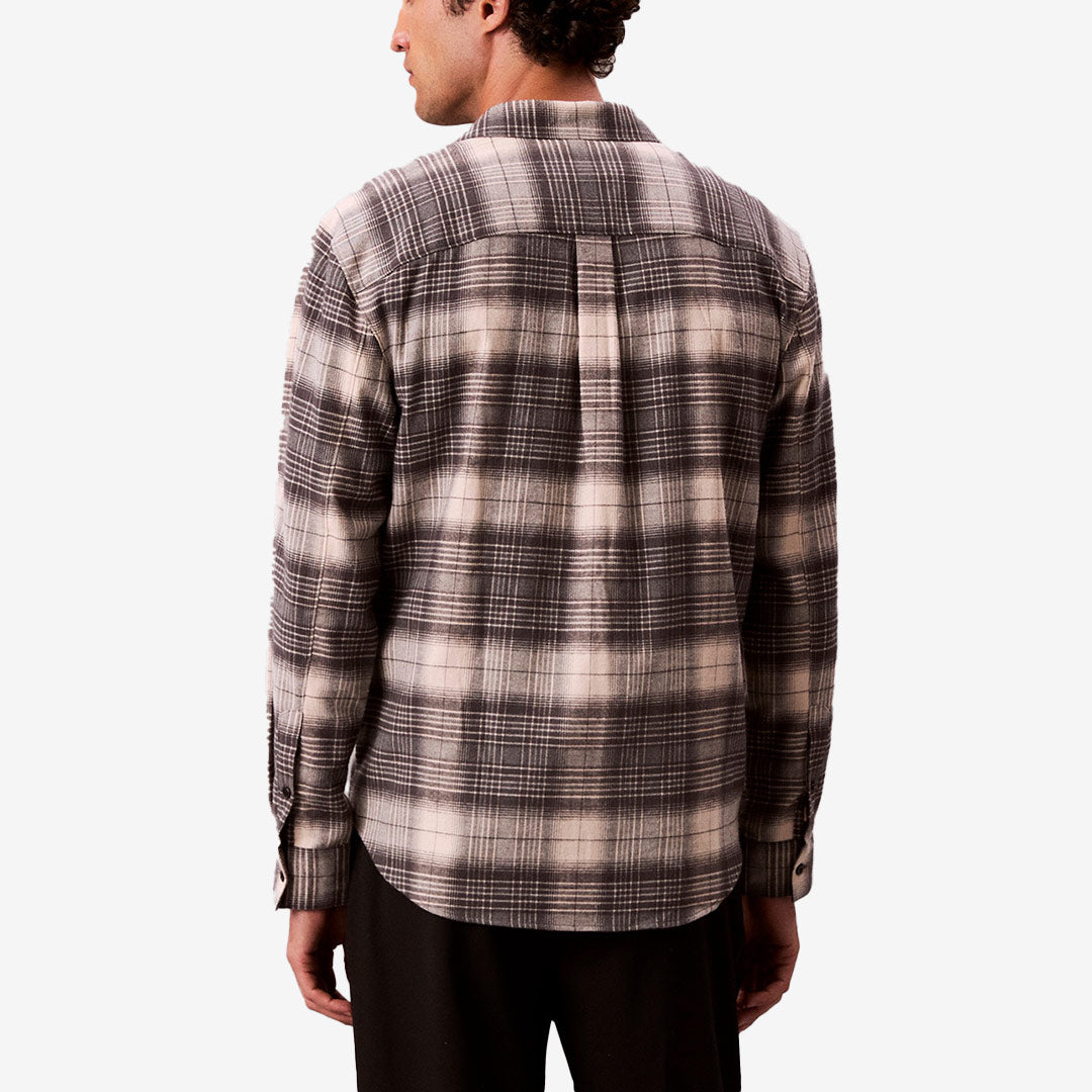 LS BRUSHED PLAID EAS