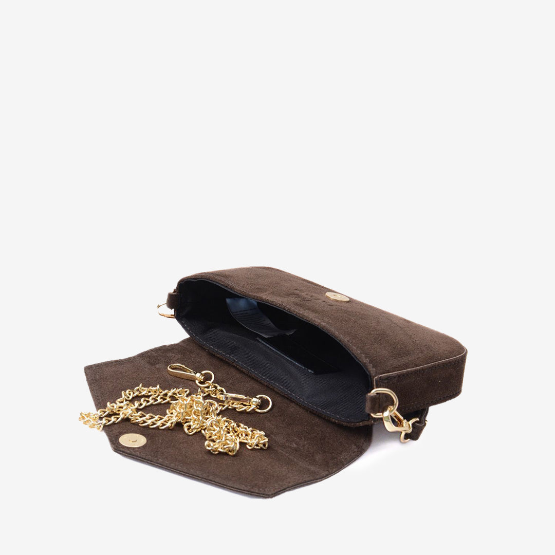 Mini-kuvert väska i mocka