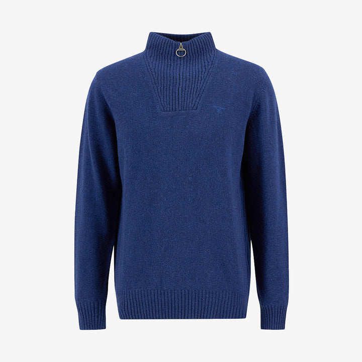 Barbour Essential Lambswool Half Zip Knitted Jumper