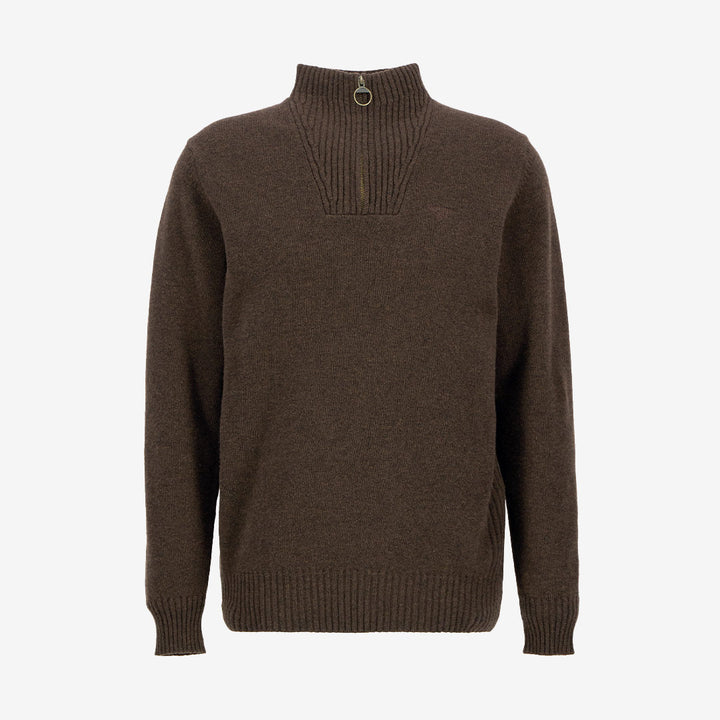Barbour Essential Lambswool Half Zip Knitted Jumper