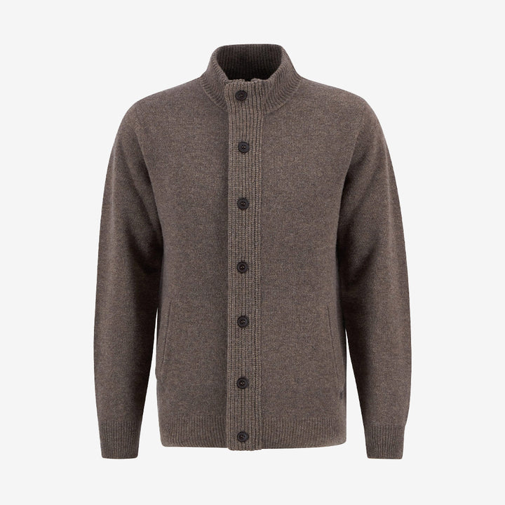 Barbour Essent Patch Zip Through Knitted Jumper