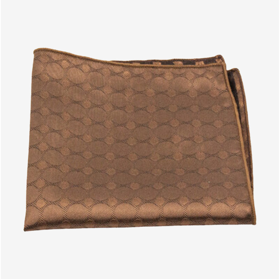 Brun bröstnäsduk i siden – Siljan Hankie N422