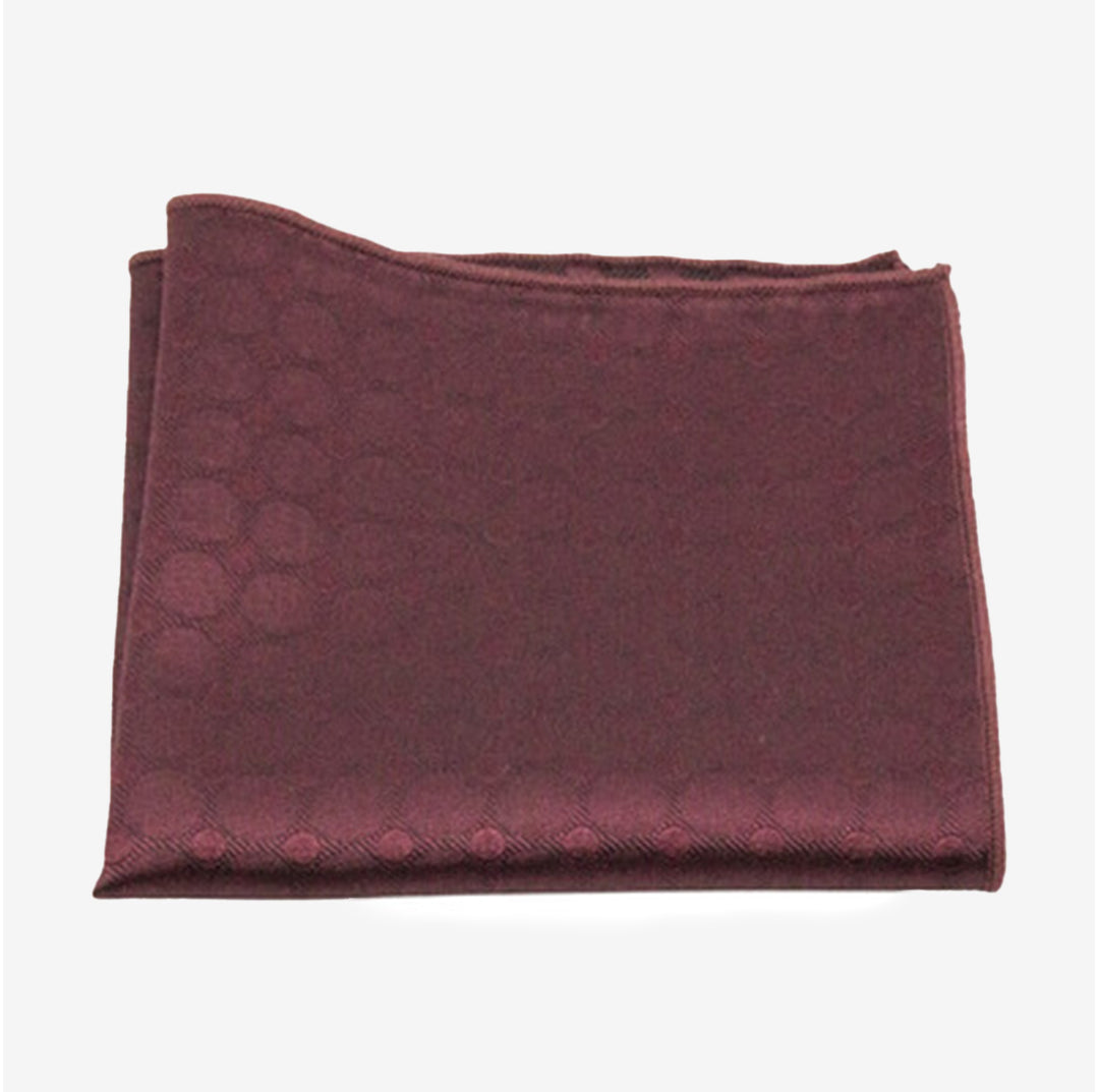 Vinröd bröstnäsduk i siden – Siljan Hankie N422
