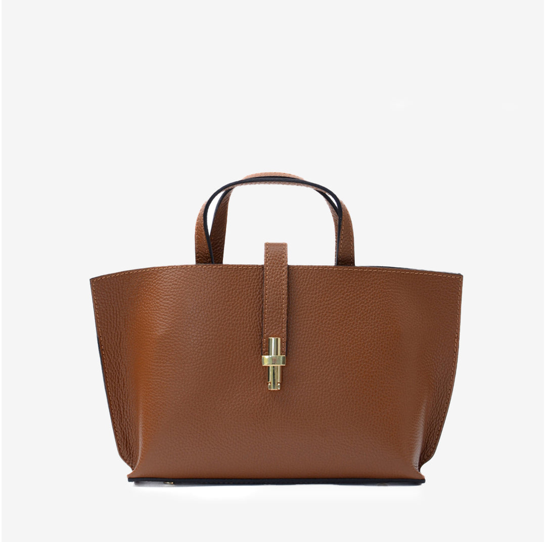 Latalia Aversa väska läder – Camel