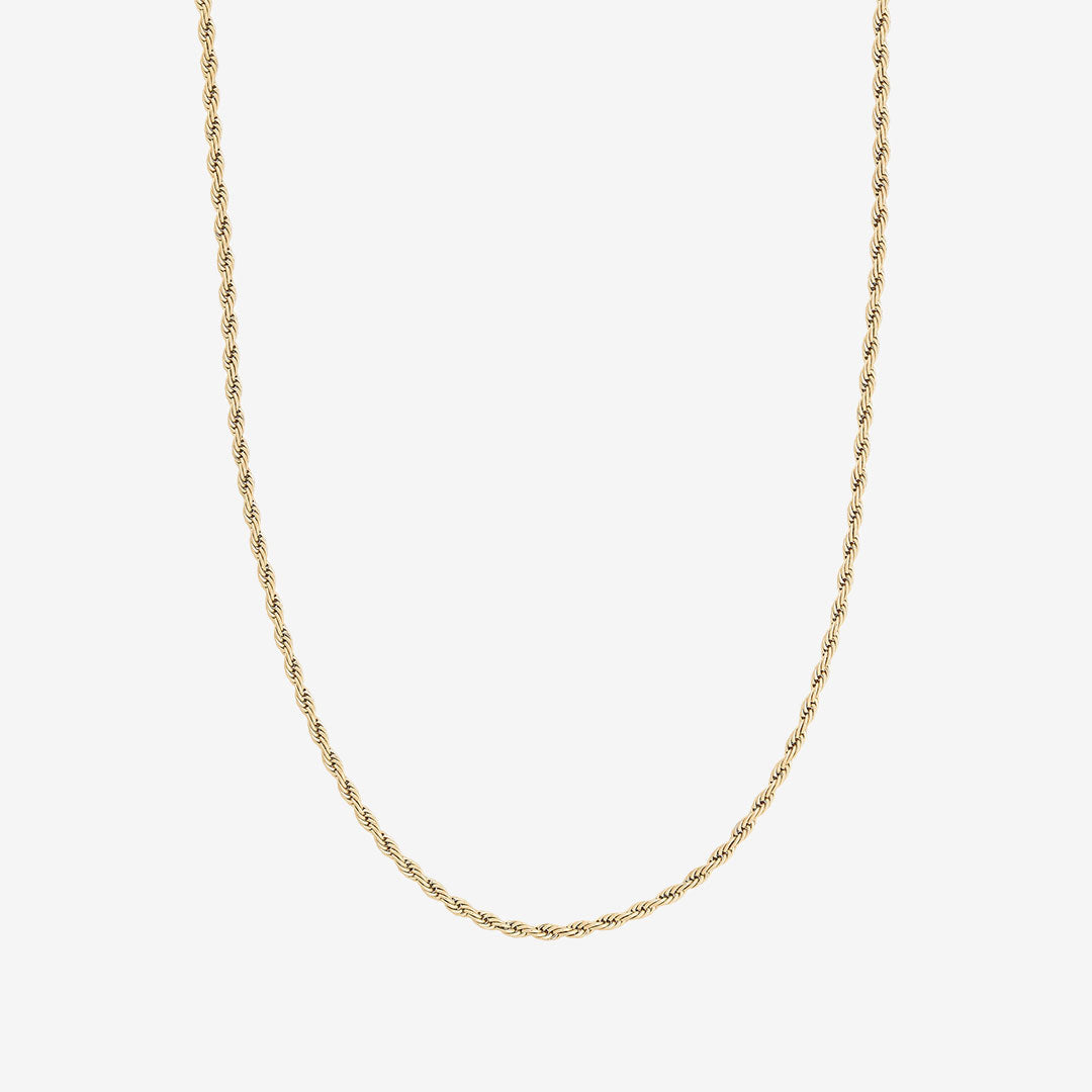 Rope Chain Necklace Gold