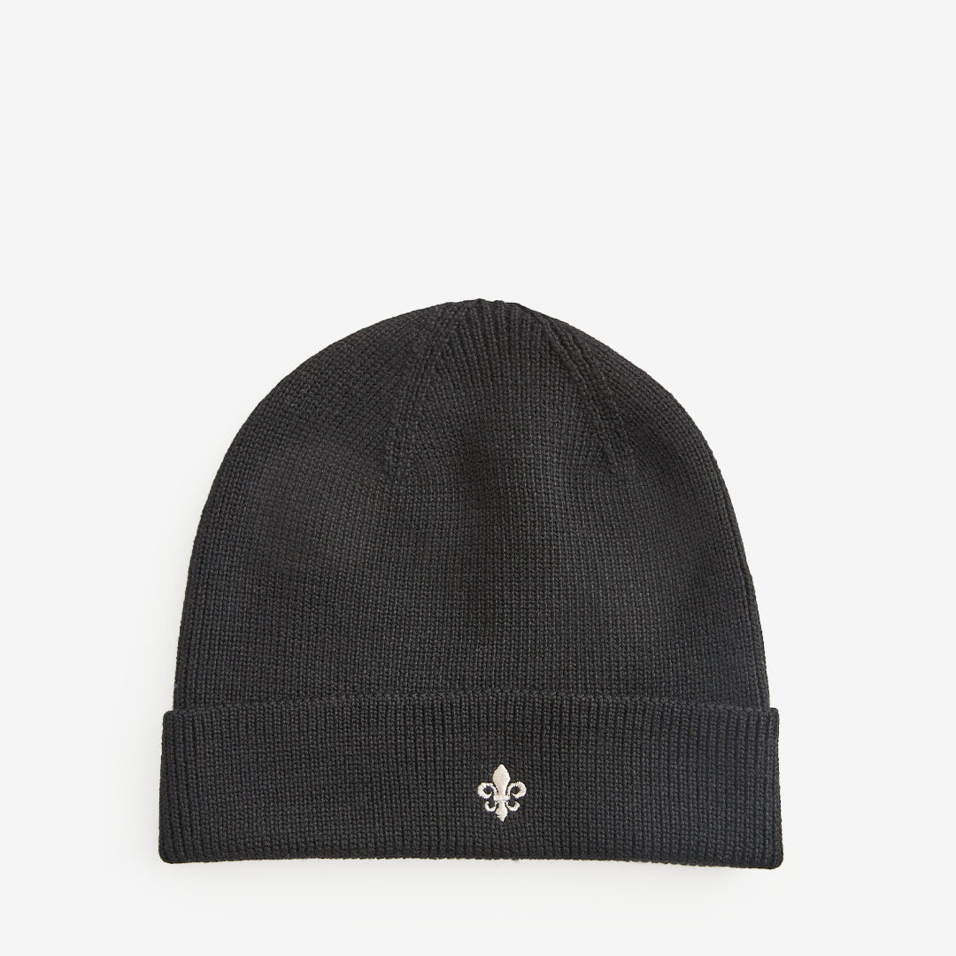 Morris Wells Beanie – ribbstickad mössa i mjuk merinoull