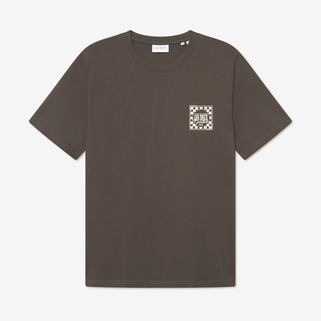 Les Deux Goods T-Shirt – vit t-shirt med rund hals och tryckt logotyp på bröstet


