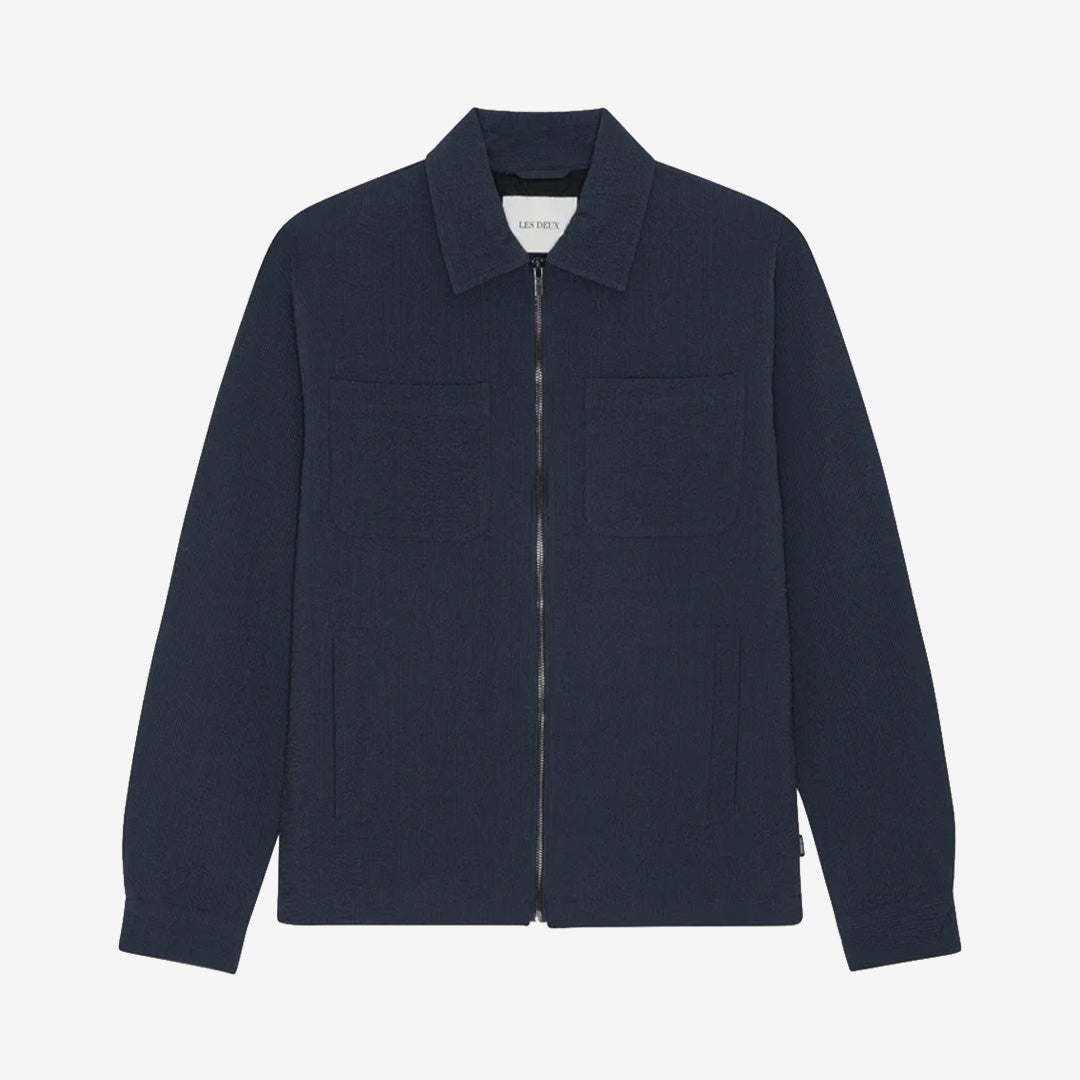Marseille Seersucker Zipper Jacket