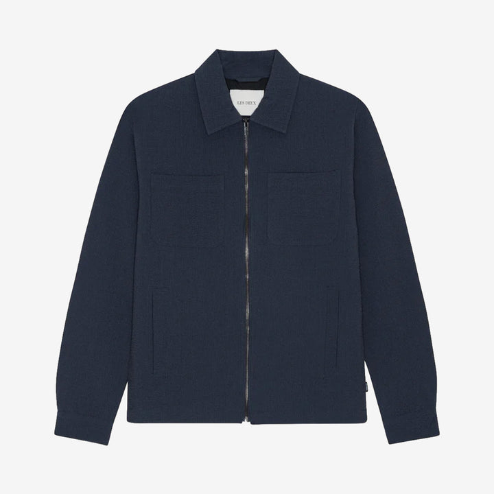 Marseille Seersucker Zipper Jacket
