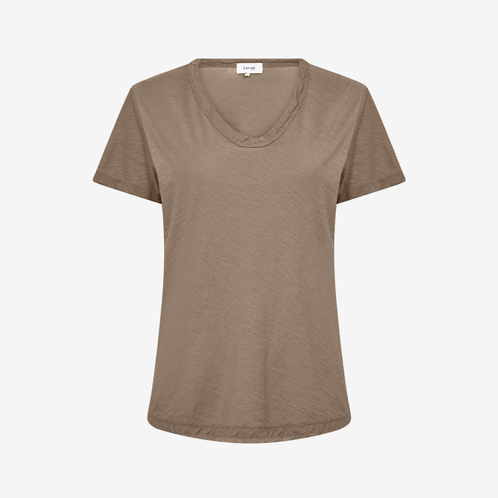 T-shirt LR-ANY 2 Falcon i ekologisk bomull med V-ringning och korta ärmar