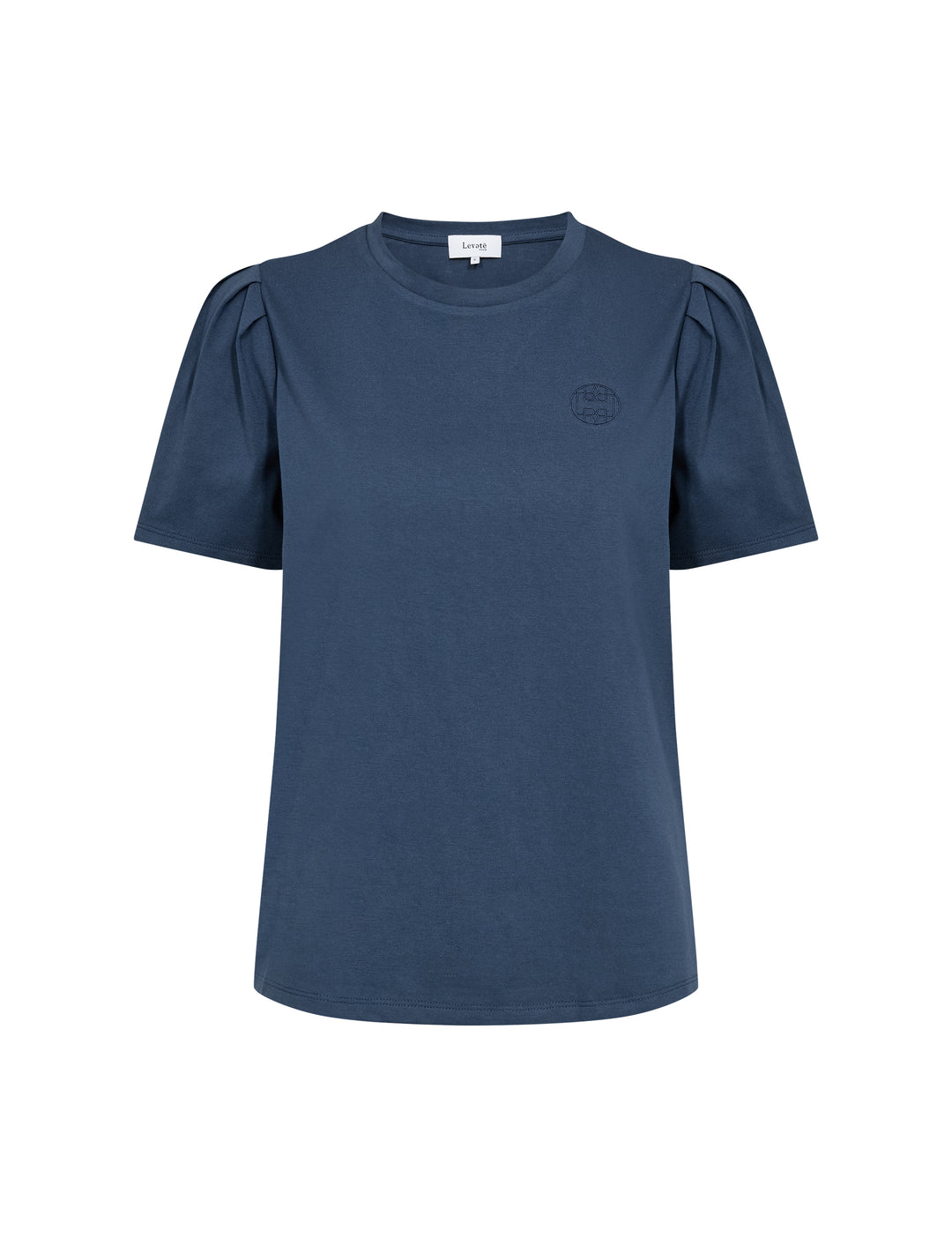 LR-ISOL 1 T-shirt i färgen Big Dipper med puffärmar och texturerat mönster framtill