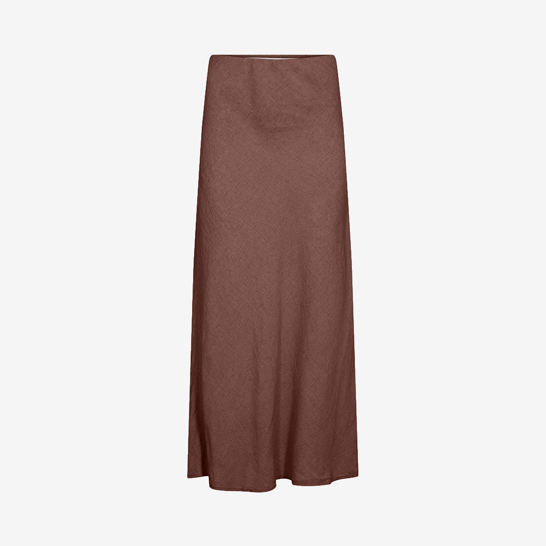 LR-NAJA 43 kjol i linne och viskos, färg Shopping bag, elegant sommarmodell