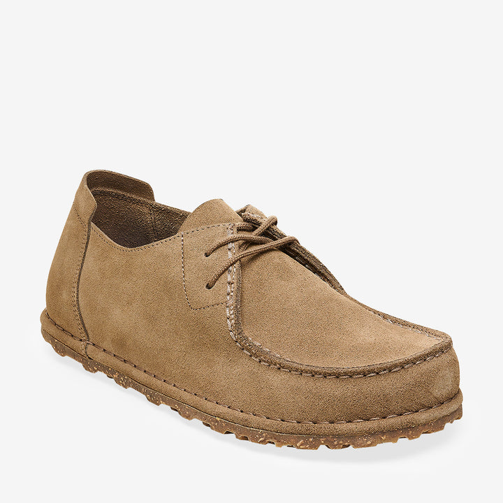 Grå taupe Utti Lace LEVE-sneaker i mocka med gummisula, modell 1027274