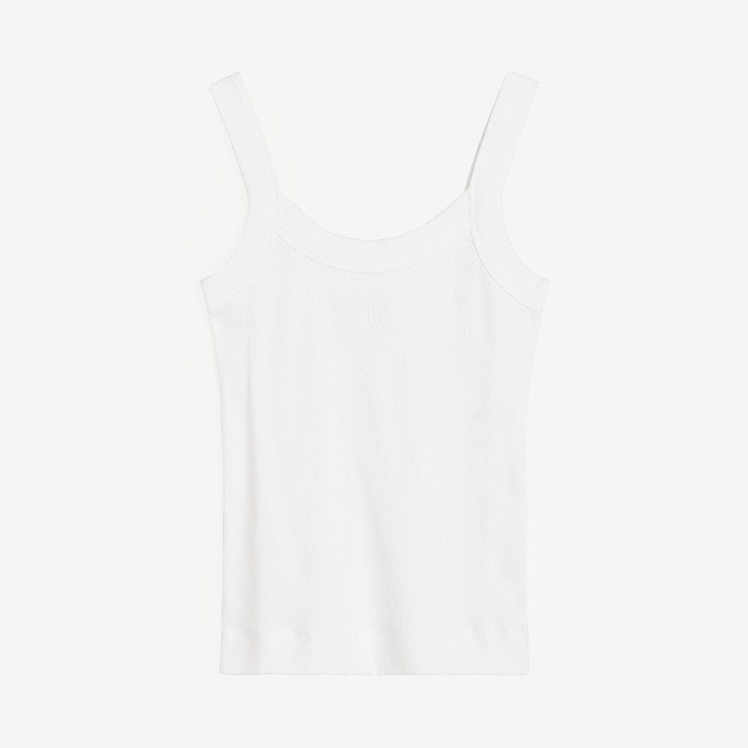 By Malene Birger Frillio tank top dam Pure White