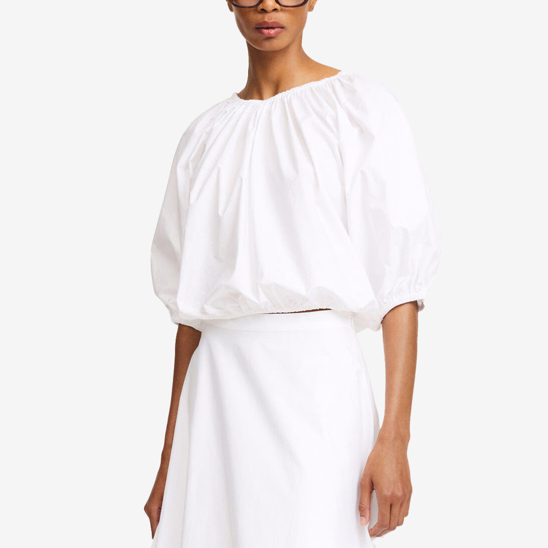 By Malene Birger Lelow blus White dam i ekologisk bomull