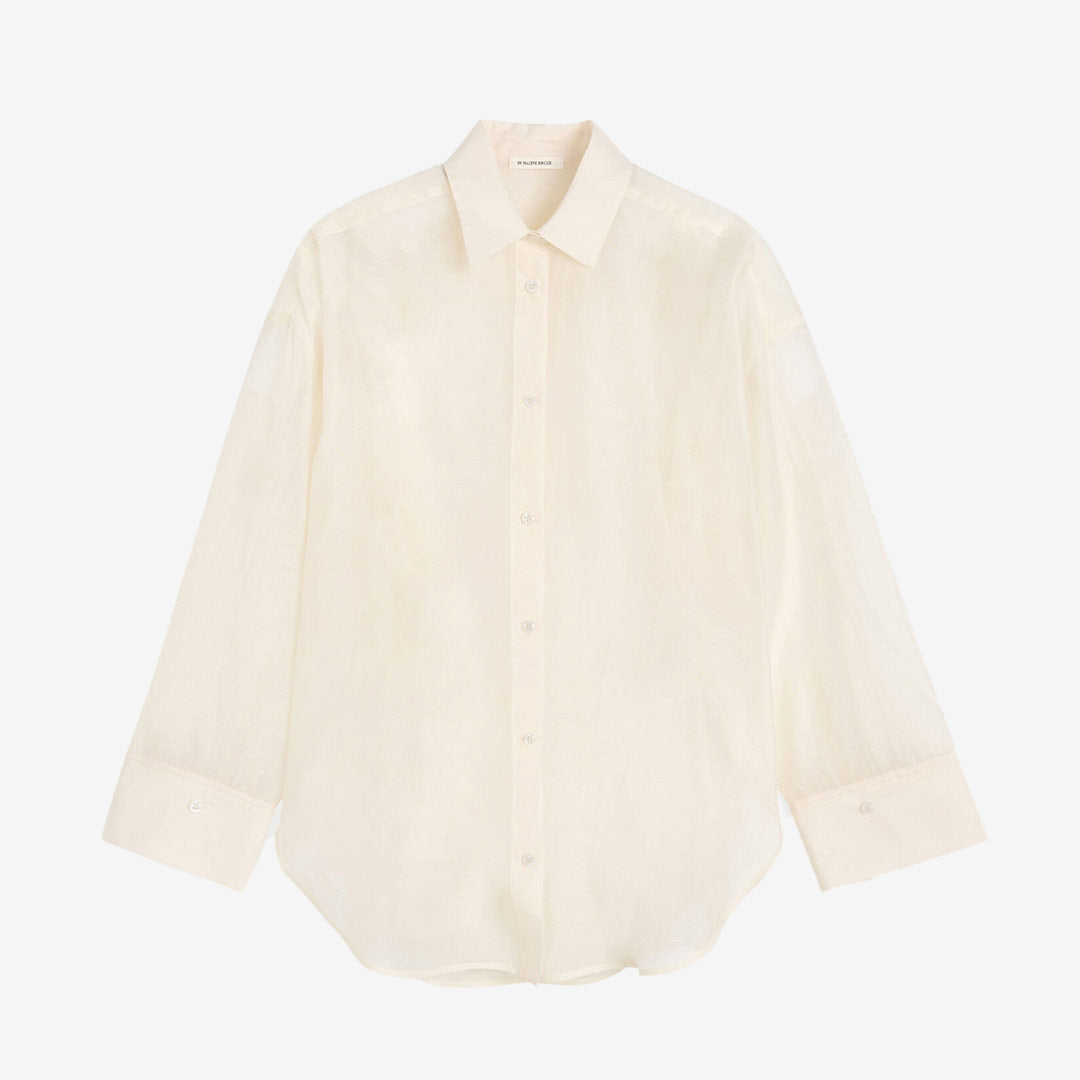 By Malene Birger Derris shirt dam Soft White silk organza
