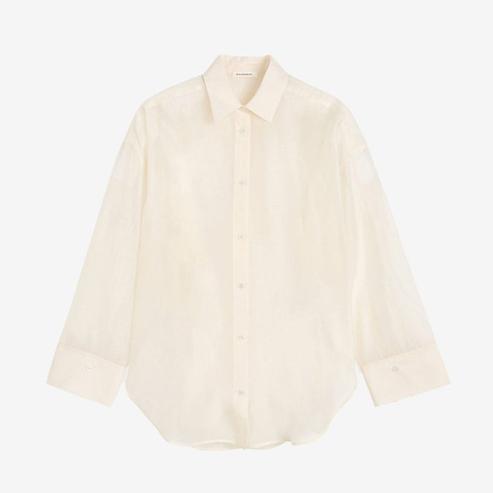 By Malene Birger Derris shirt dam Soft White silk organza