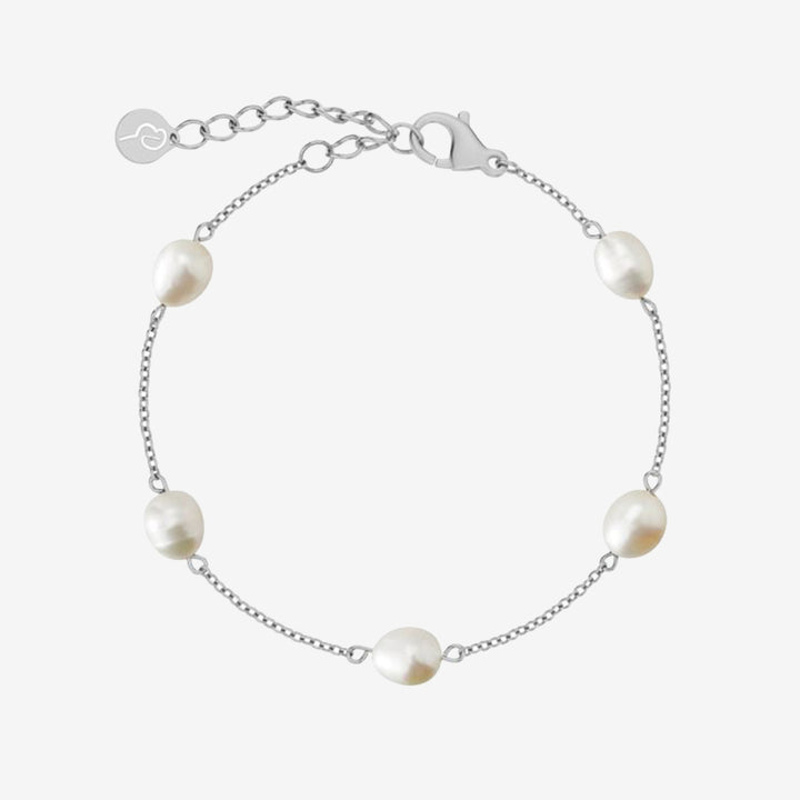 Perla Bracelet Multi Steel armband i rostfritt stål med pärldetaljer