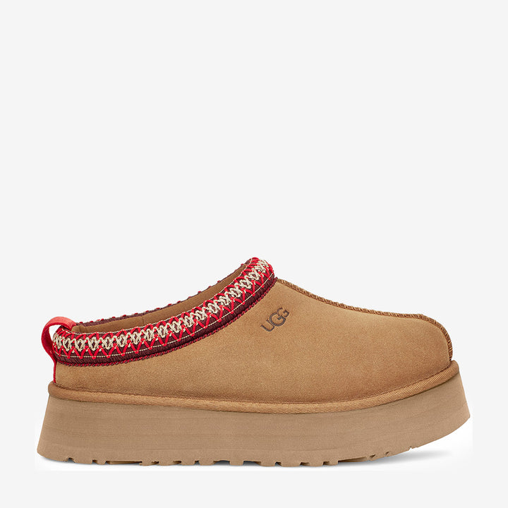 UGG Tazz II platåslipper i mocka med fårskinnsfoder och återvunna detaljer

