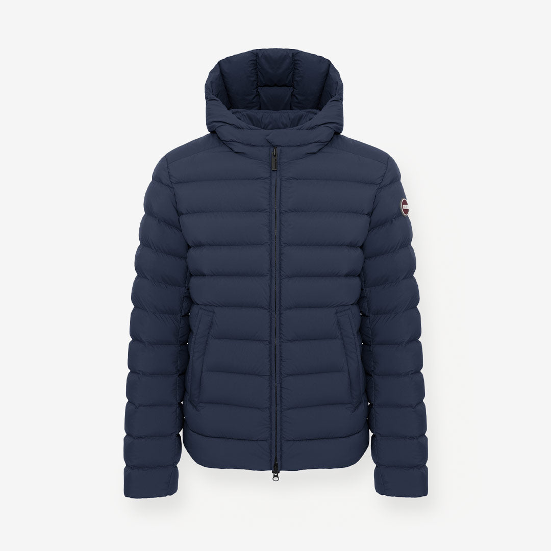 Colmar Quilted Down Jacket Hood herr Navy Blue marinblå dunjacka 12000053R4ZP