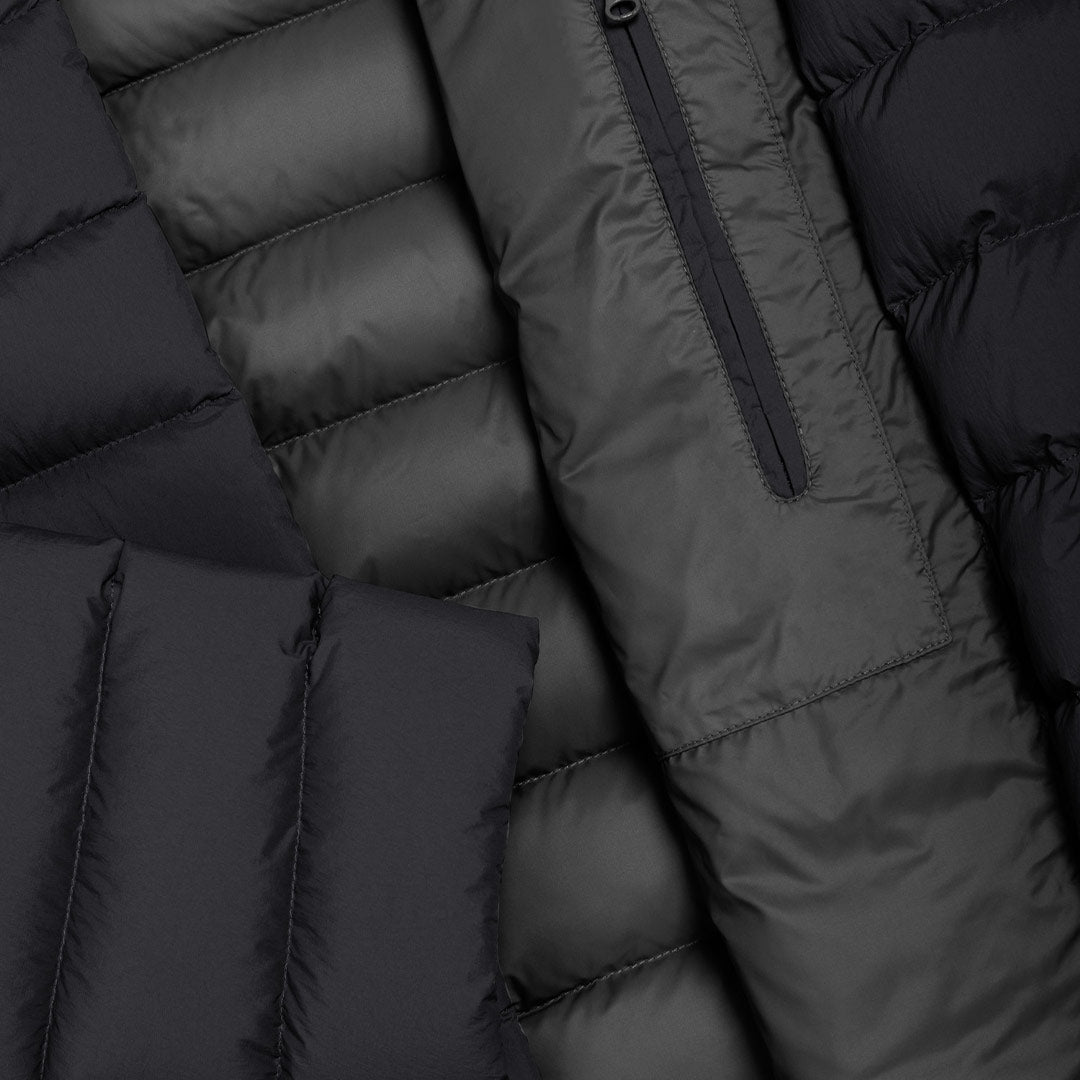 Quilted Down Jacket Hood