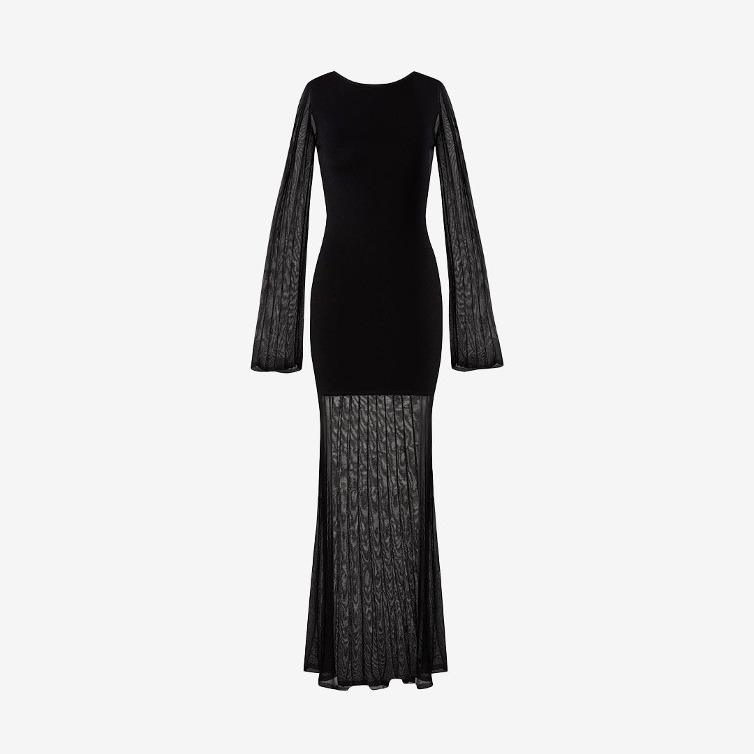 Haisley Sheer Knitted Maxi Dress