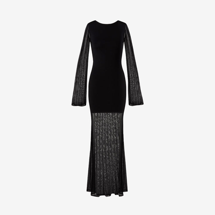 Haisley Sheer Knitted Maxi Dress